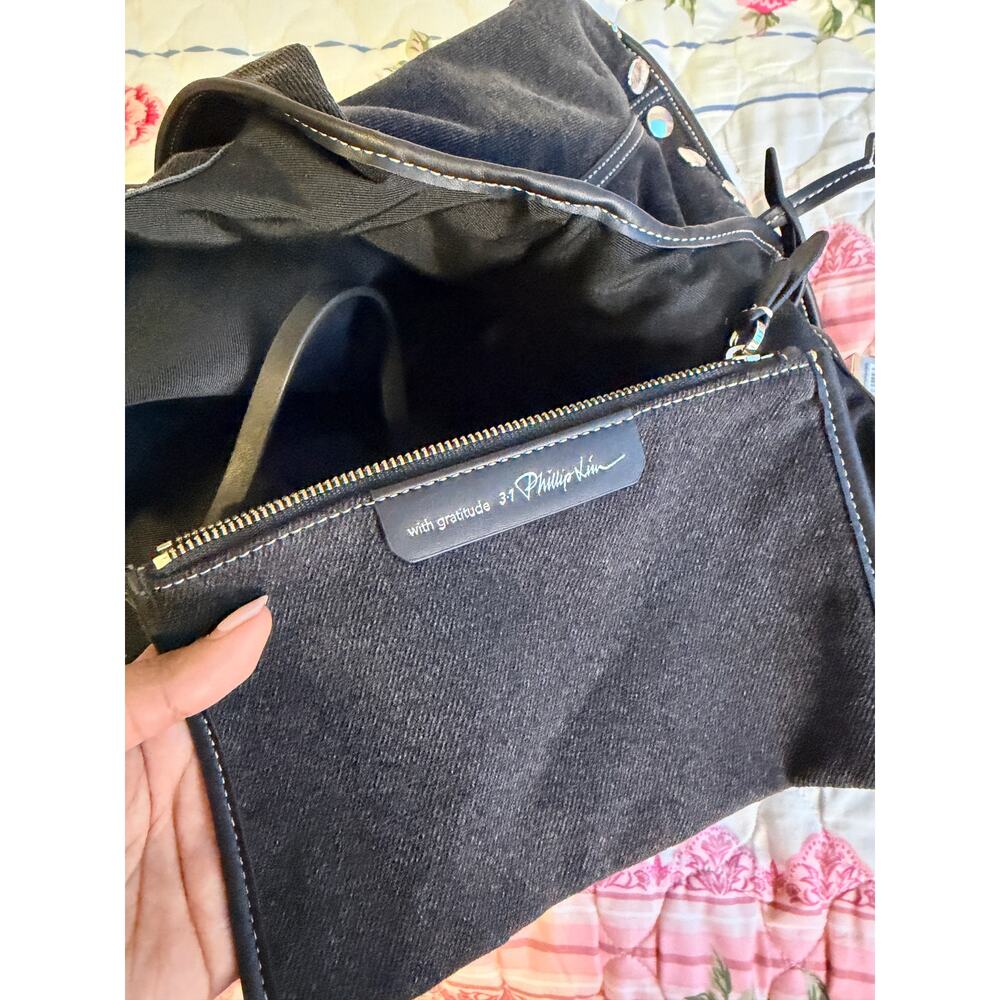 3.1 Phillip Lim Denim Market Tote with Studs - Picture 8 of 8